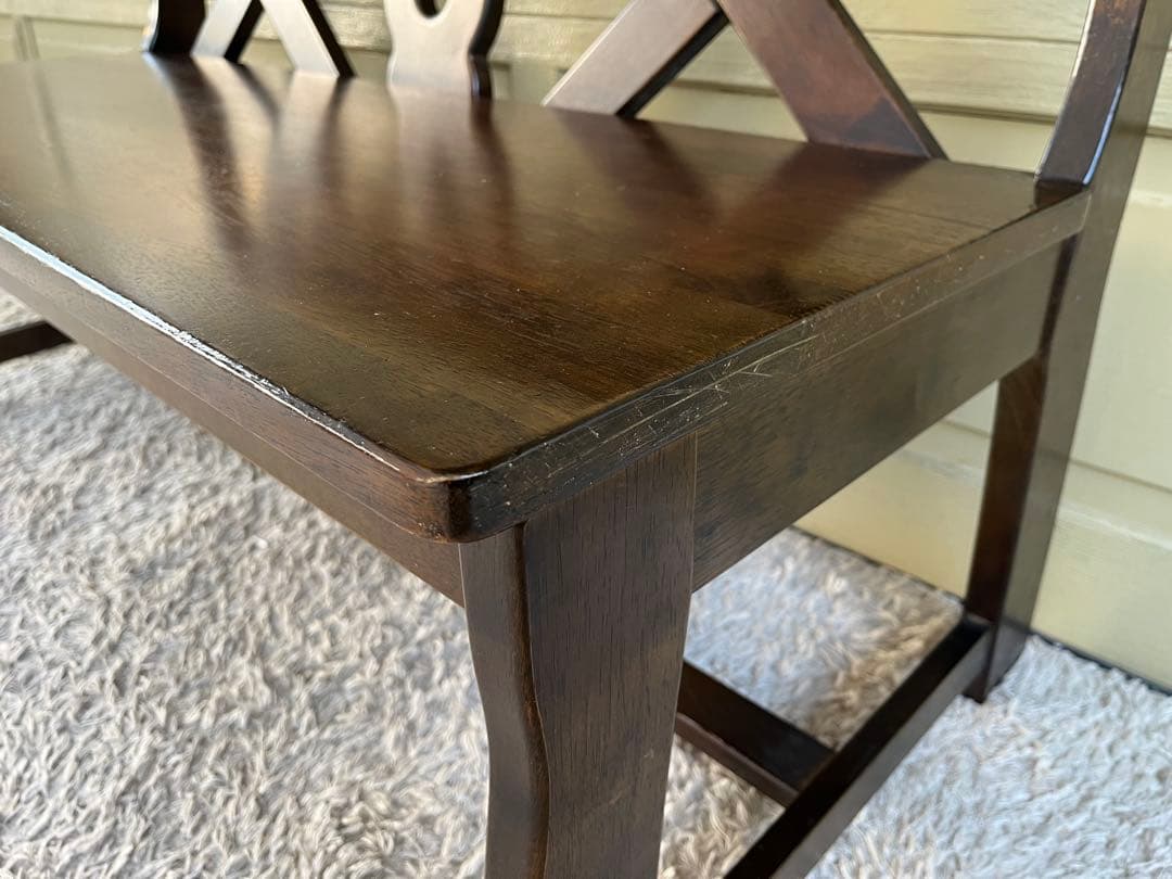 カリモク RUSTIC ベンチ 120㎝ アンティーク ルスティック802029