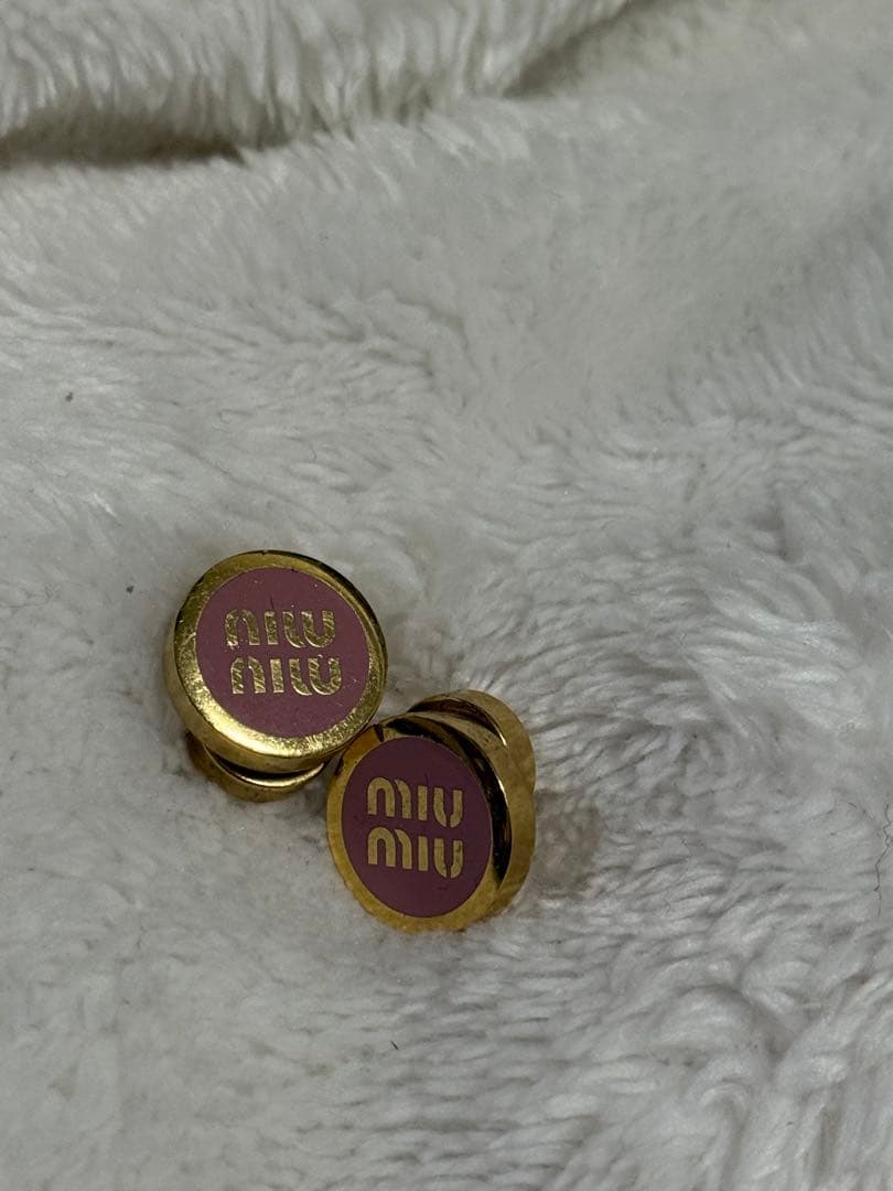 miu miu ゴールド ピンク