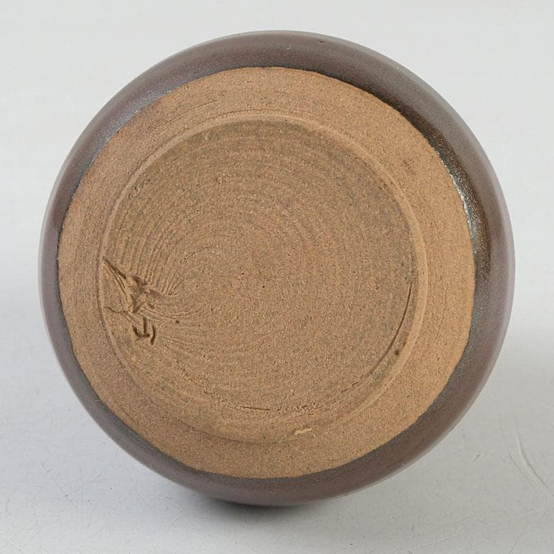 茶道具　平安　万代喜山作　瓢形茶入　仕覆付　共箱　V　9361