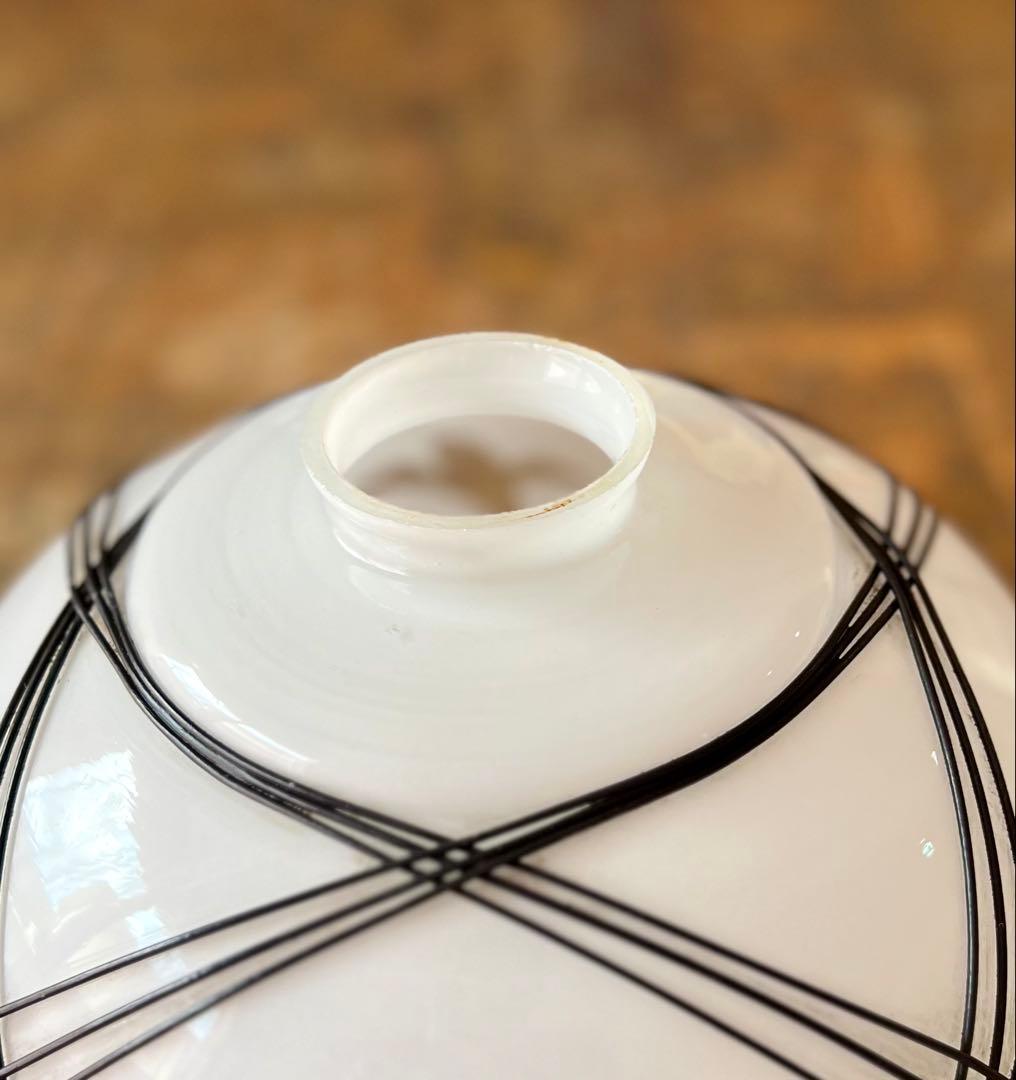 レトロ　電笠　鶴　和ガラス　ランプシェード　灯り　照明　古民家　古道具　カフェ