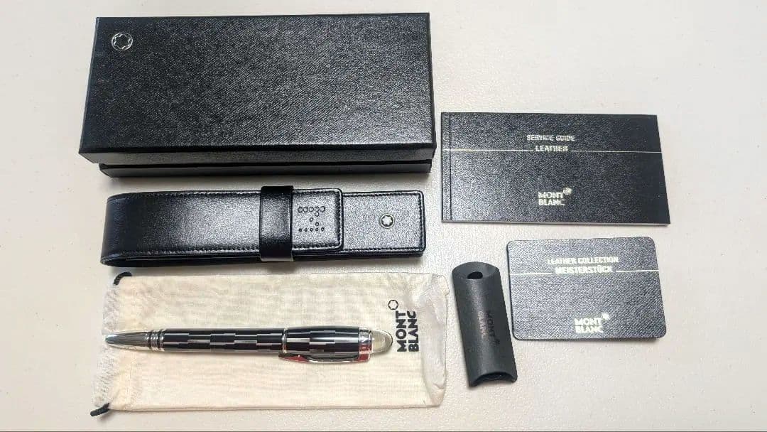 【限定品】モンブラン 万年筆 スターウォーカー ブラックミステリー ペンケース