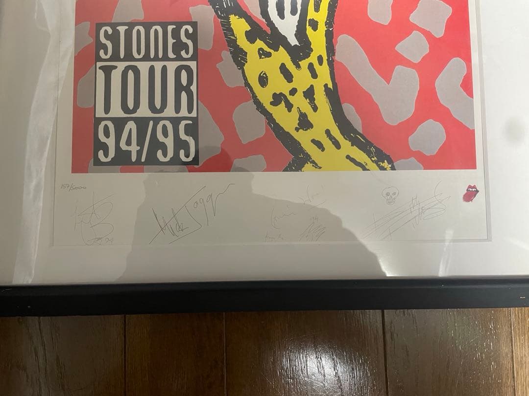 rolling stones リトグラフ　ポスター証明書付属