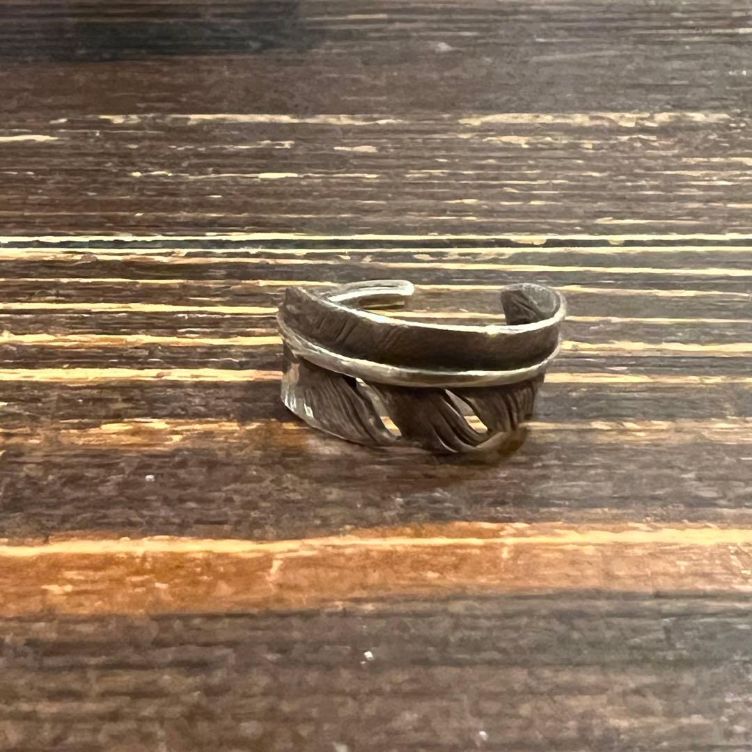 ゴローズ　goro's　フェザーピンキーリング　サイズ約7号〜