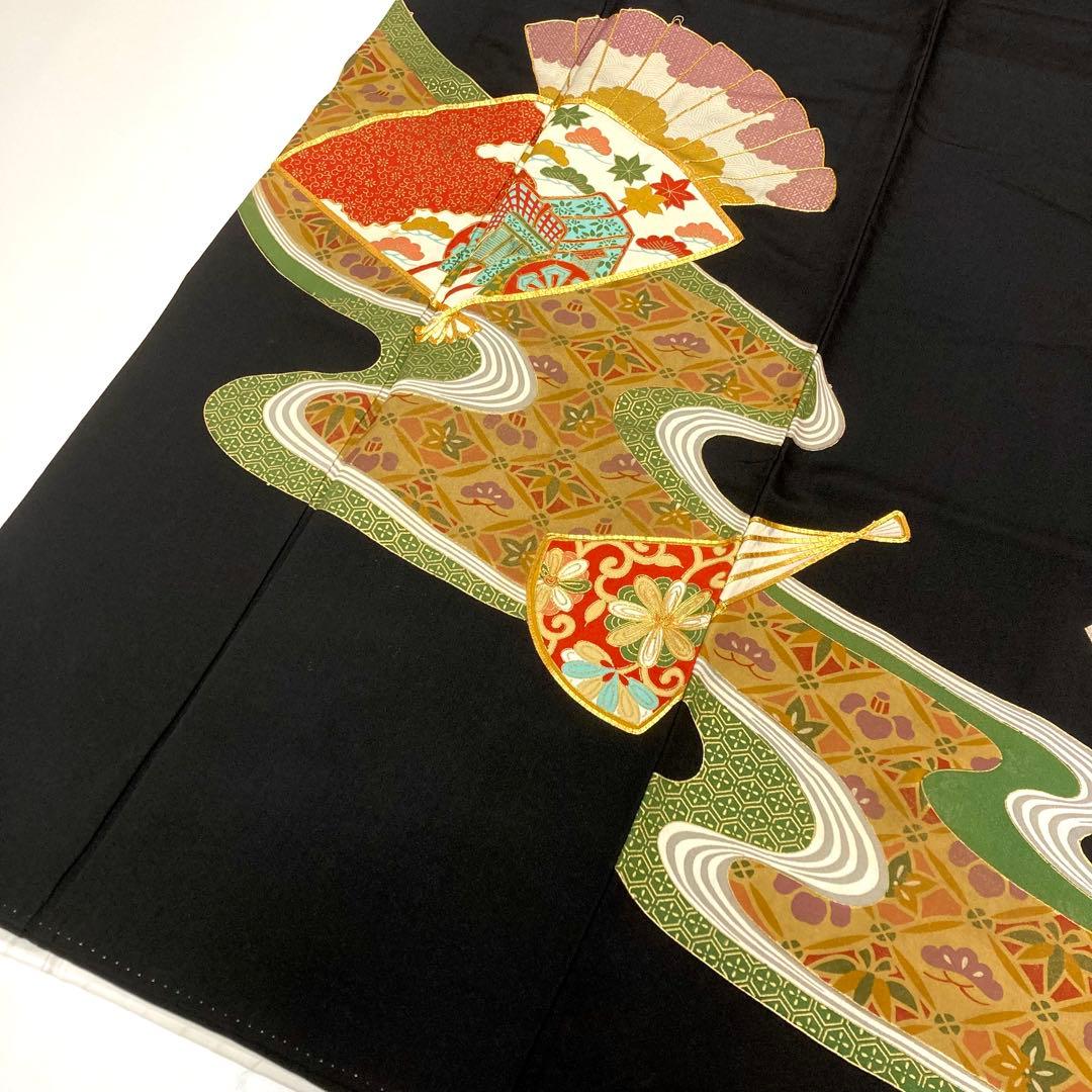 【TAMA屋】全て正絹 全て黒留袖 全て刺繍入り まとめ売り5点TM2563