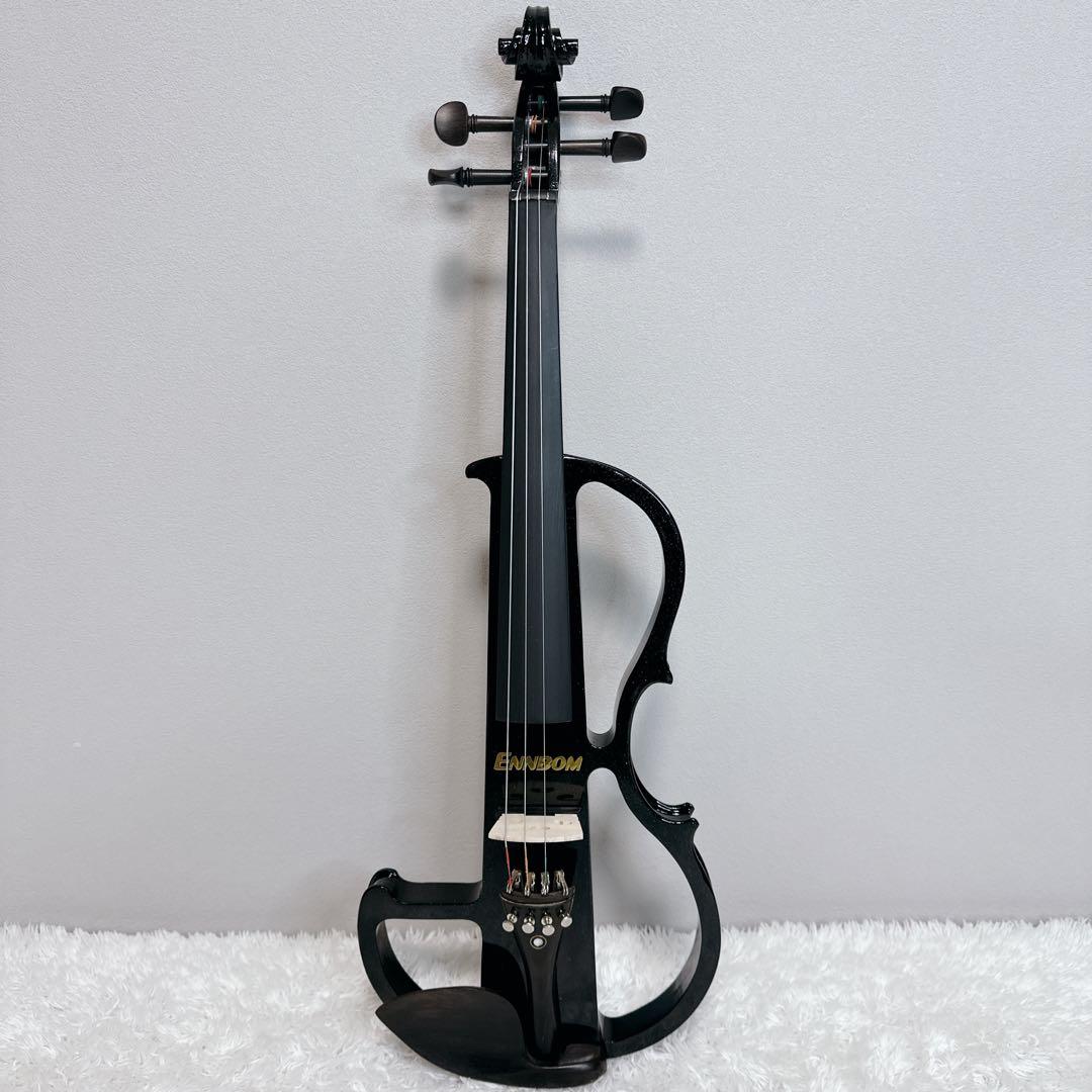 ENNBOM　サイレントバイオリン　HVPV-30　新品弦　ケース付属　4/4