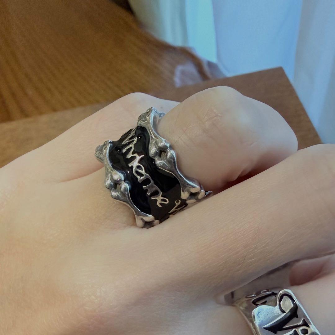 ケース込☆激レアVivienneWestwood ボーンリング/ブラックXS