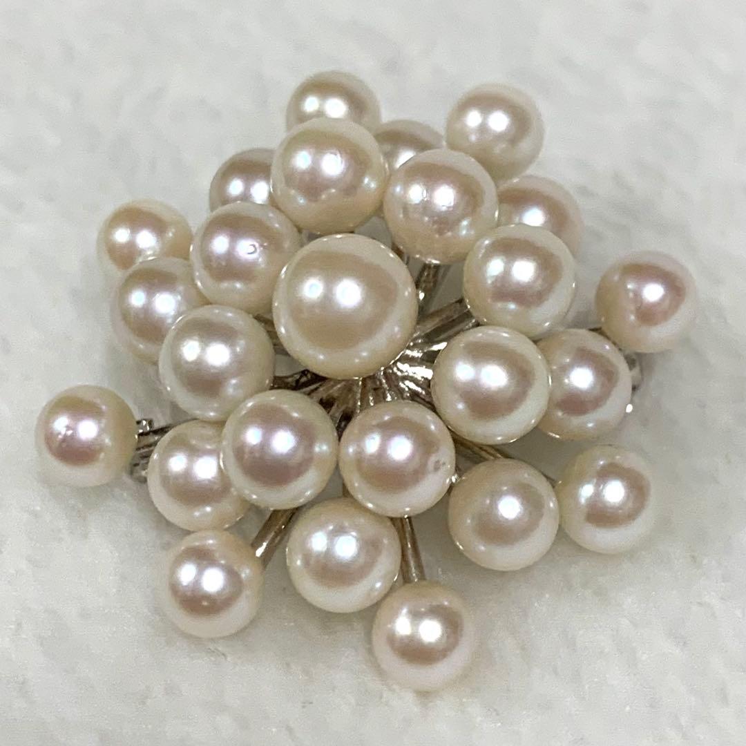 極上の逸品 アコヤ真珠 2WAY ピンブローチ ネックレストップ 25珠