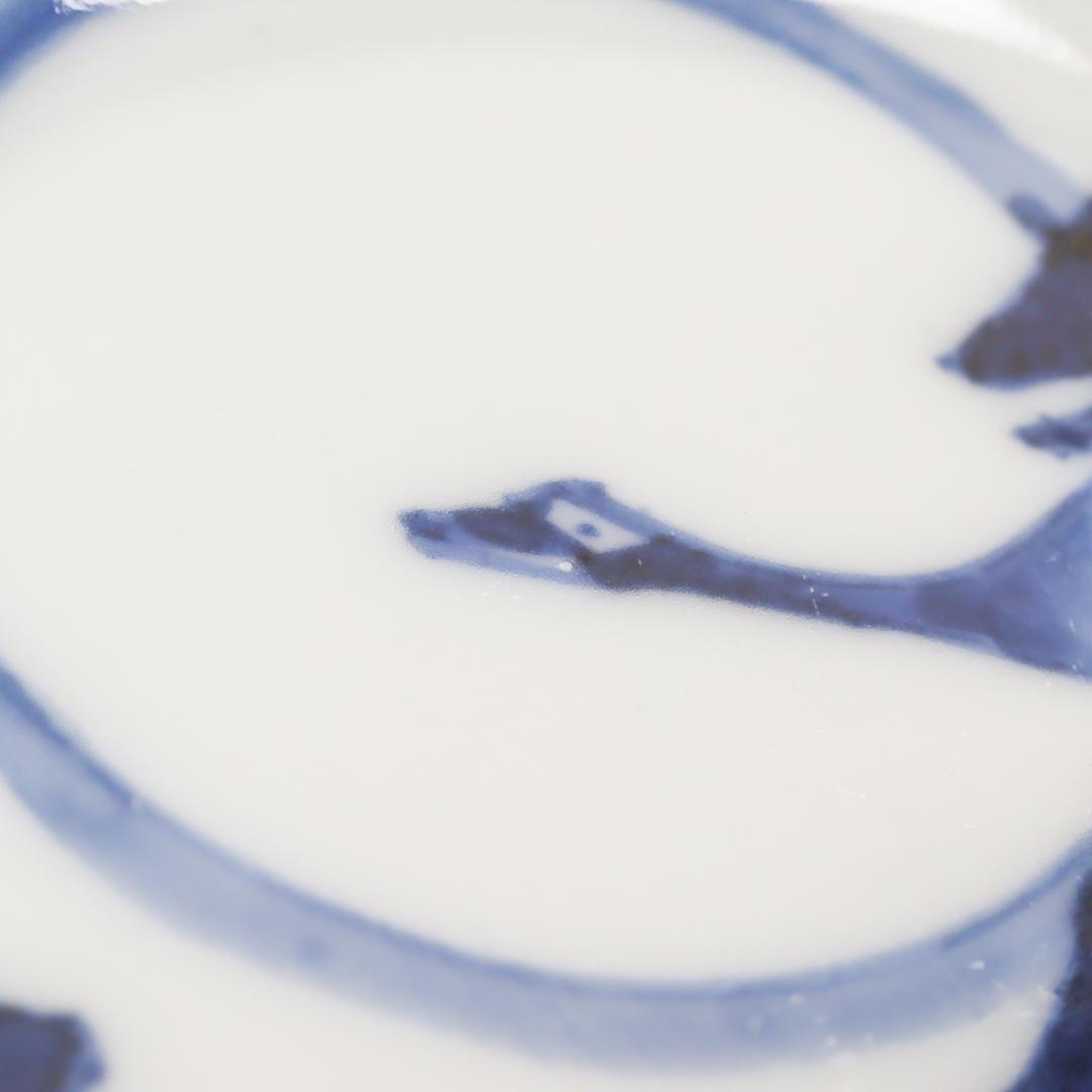 萬暦年製 染付 雁紋 皿揃い 5枚