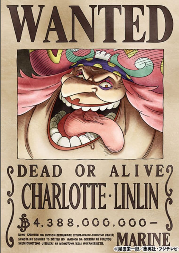ワンピース　海軍公式手配書　旧四皇　ロジャー