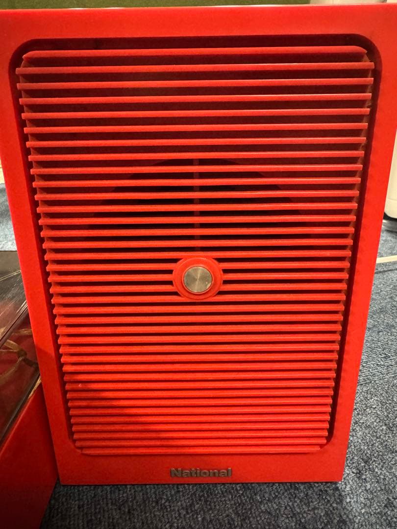 昭和レトロ　ナショナル　レコードプレーヤー　SF–448 レッド　ステレオ