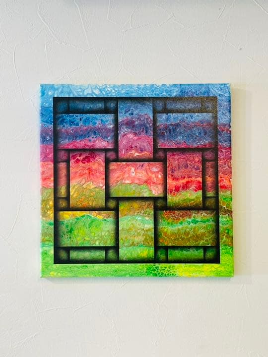 フルイドアート　アートパネル　(サイズ33cm×33cm)