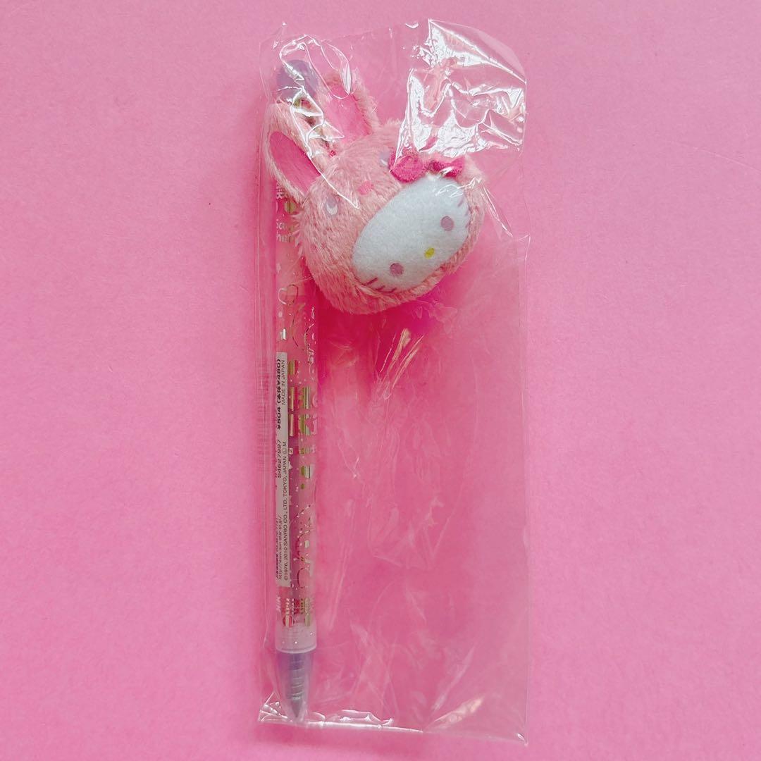 ♡キティ 根付け ストラップ ボールペン ユニバーサル USJ いちごミルク風呂