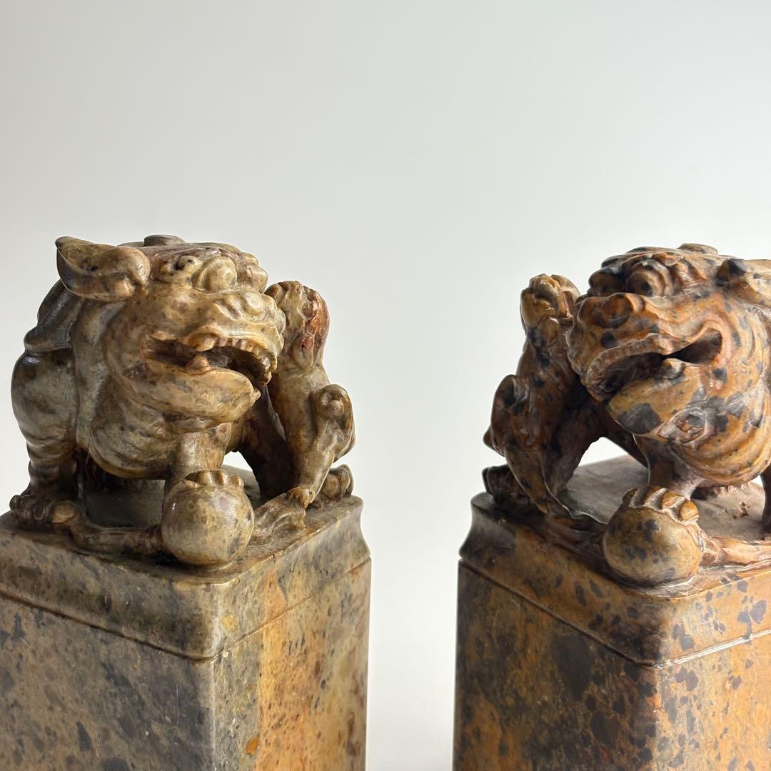 中国 印材 寿山石 書道 篆刻 2点 まとめて