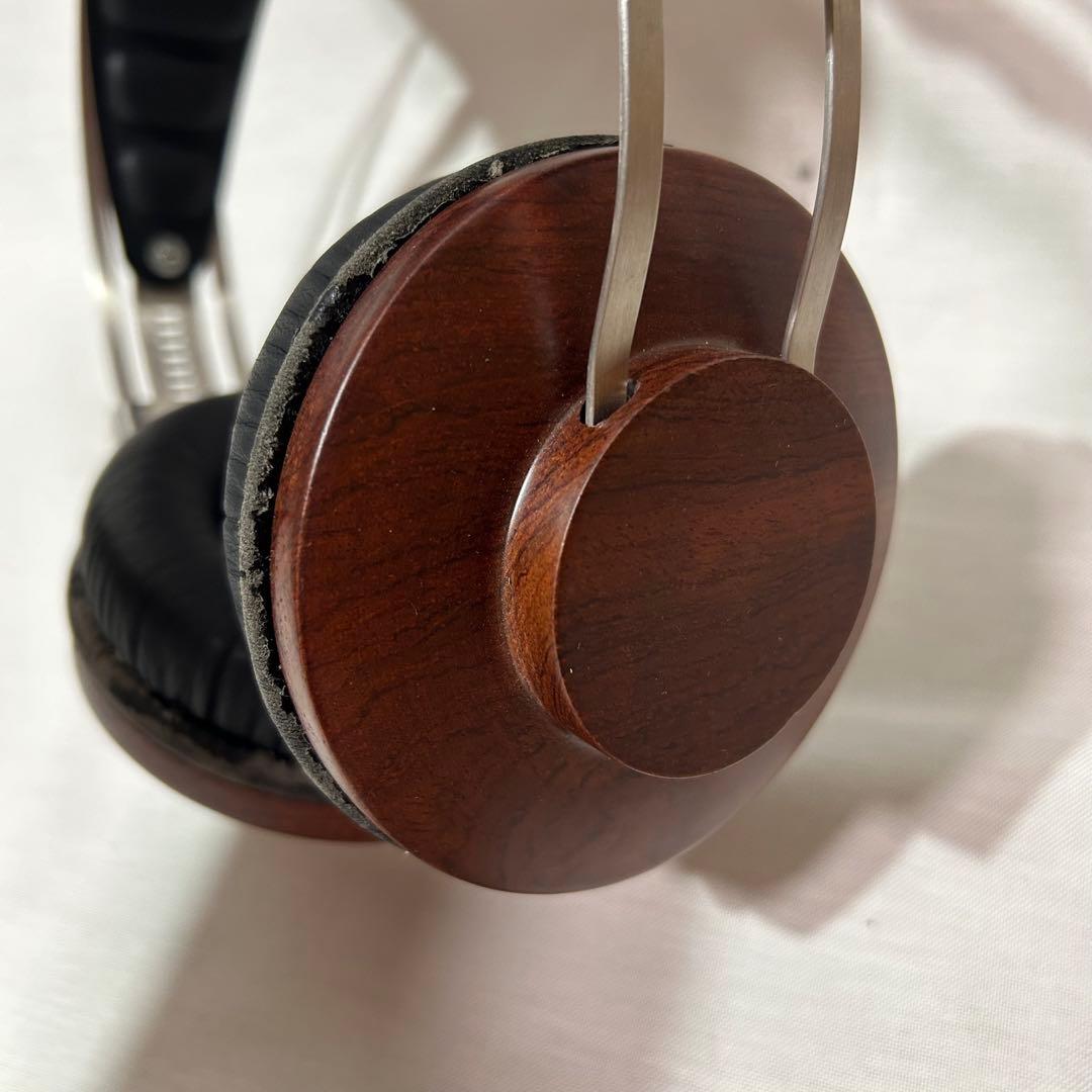 木目調　ヘッドフォン　ヘッドホン　ウッド