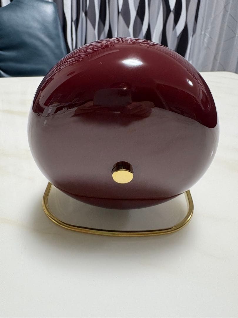 最終お値下げ　アルネ ヤコブセン ステーション テーブルクロック　バーガンディ