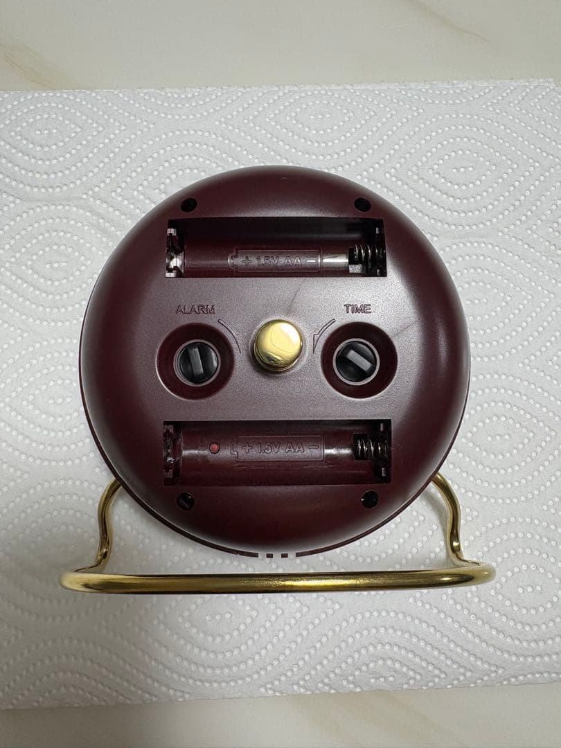 最終お値下げ　アルネ ヤコブセン ステーション テーブルクロック　バーガンディ