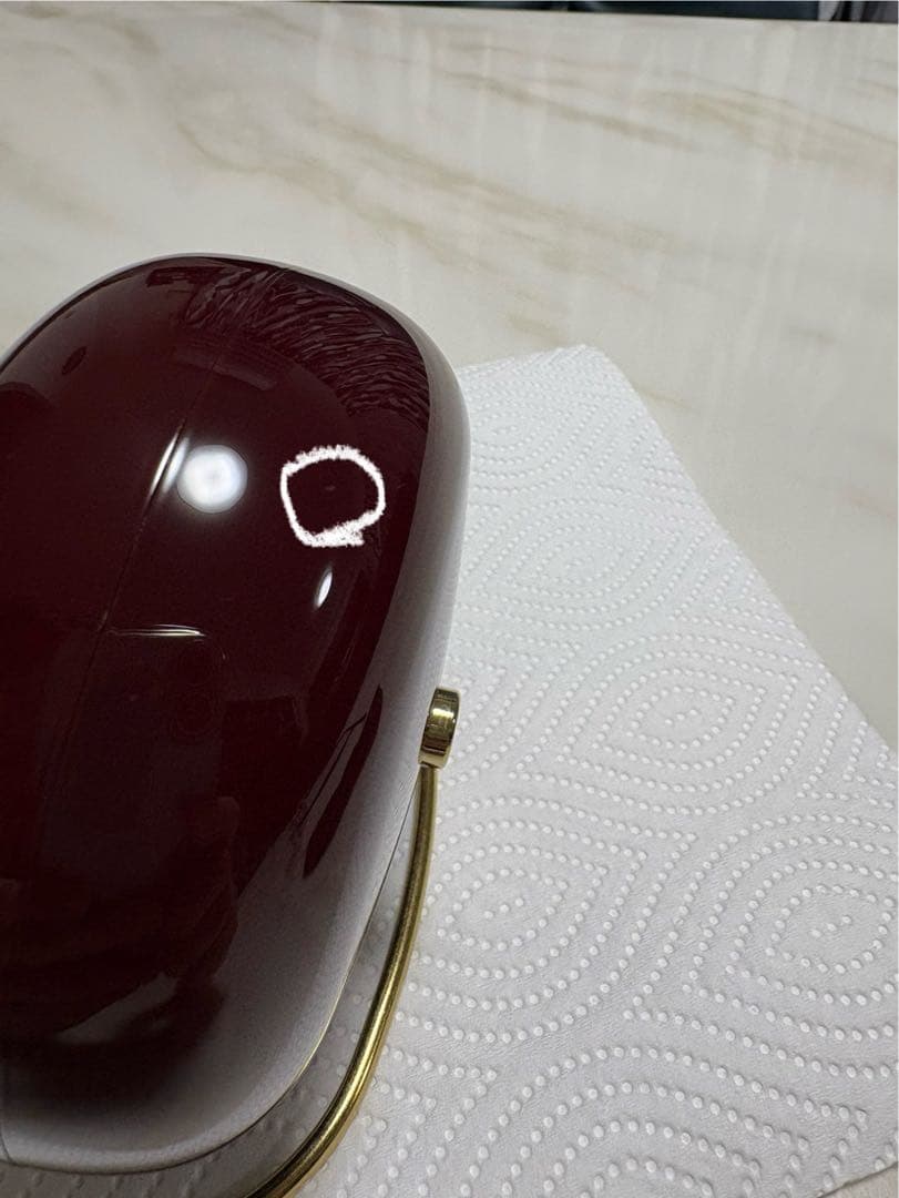 最終お値下げ　アルネ ヤコブセン ステーション テーブルクロック　バーガンディ