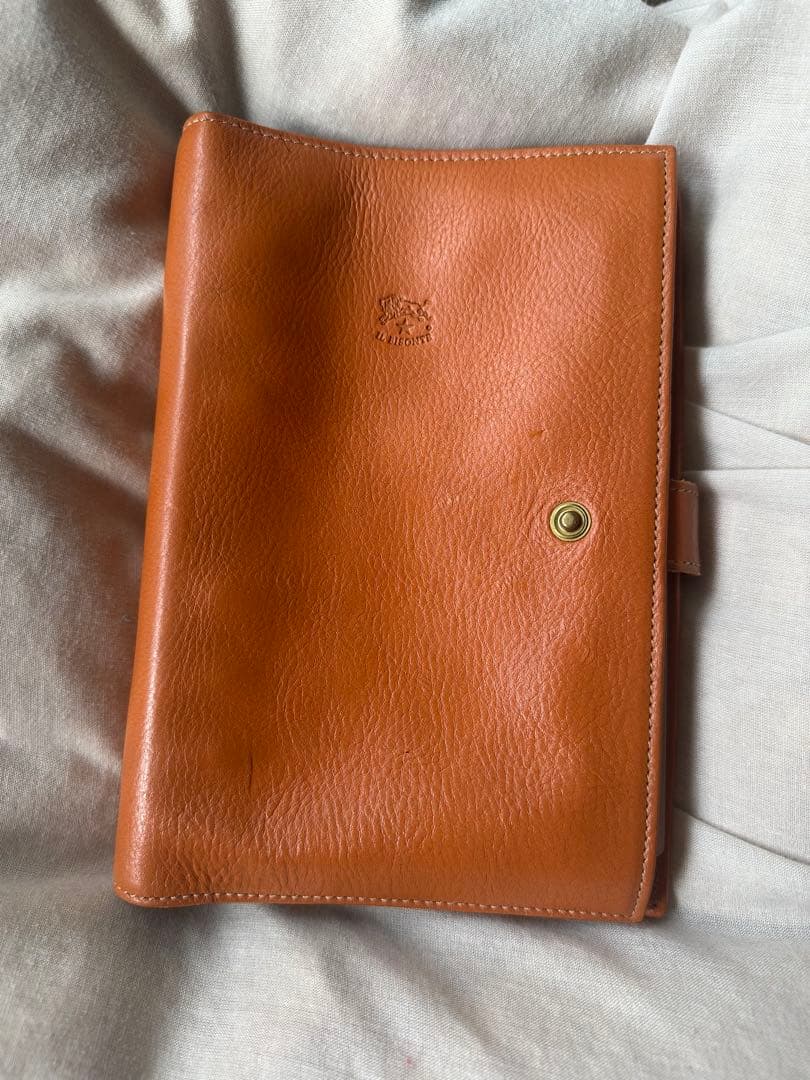 イルビゾンテ　スケジュール帳カバー　キャメル