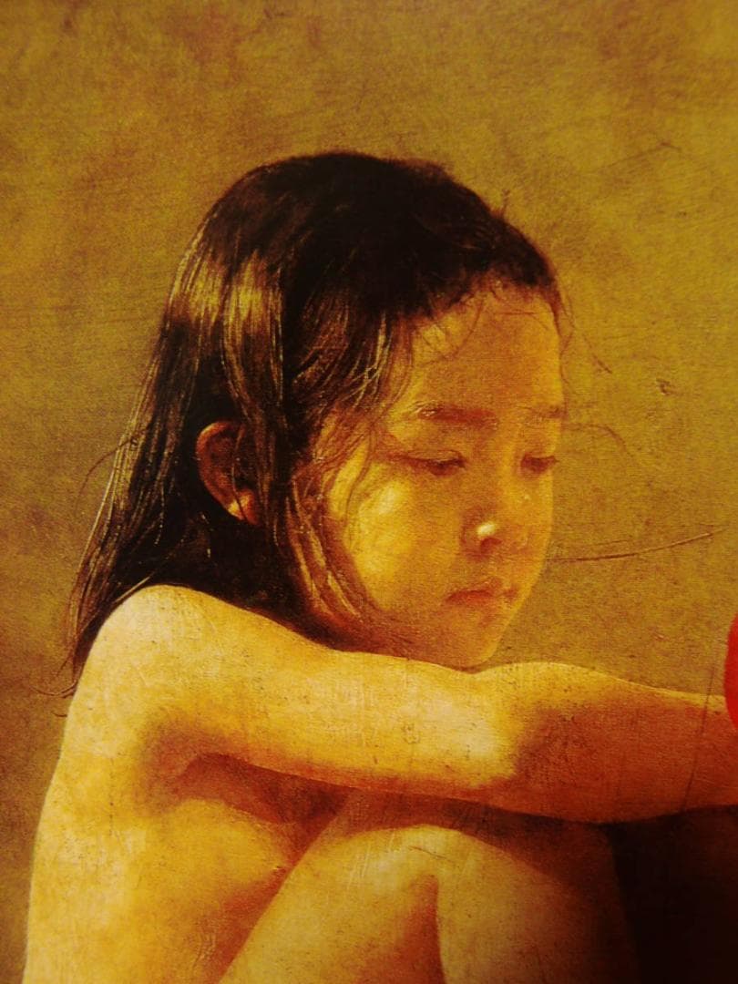 藤井 勉、イヴ、希少画集・額装画、新品高級額 額装付、状態良好