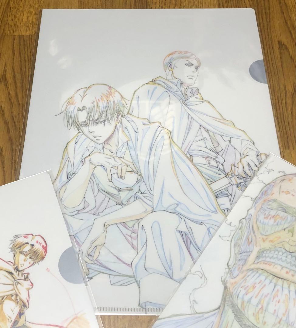 浅野恭司×WIT STUDIO原画展「進撃の巨人」原画クリアファイル 3枚セット