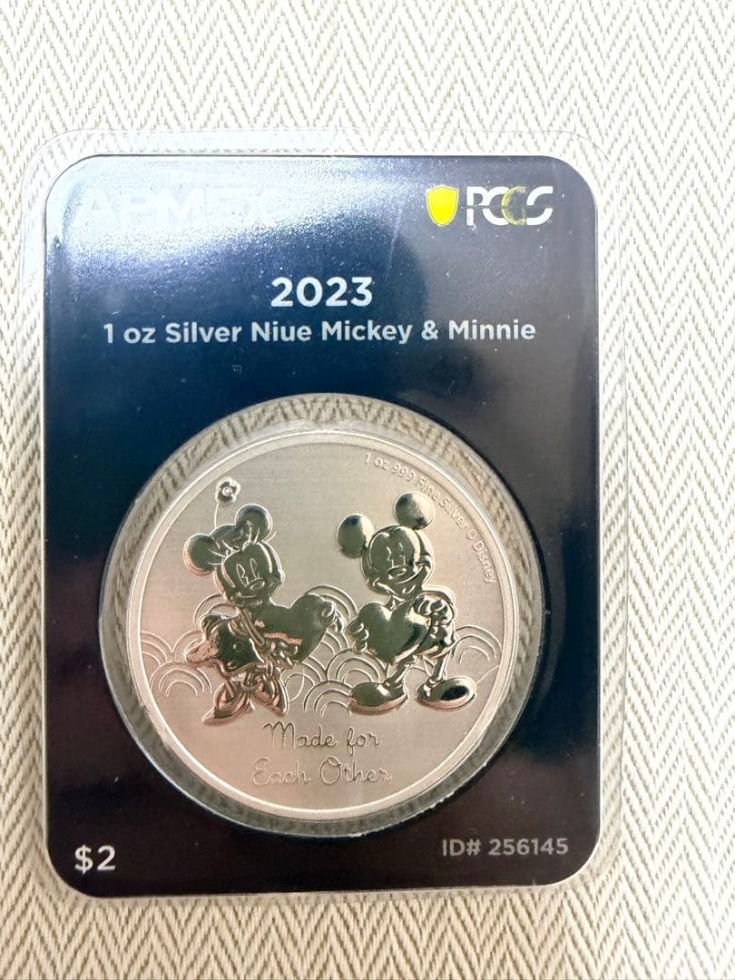 2023 ニウエ1oz銀貨 ミッキー&ミニー FirstStrike
