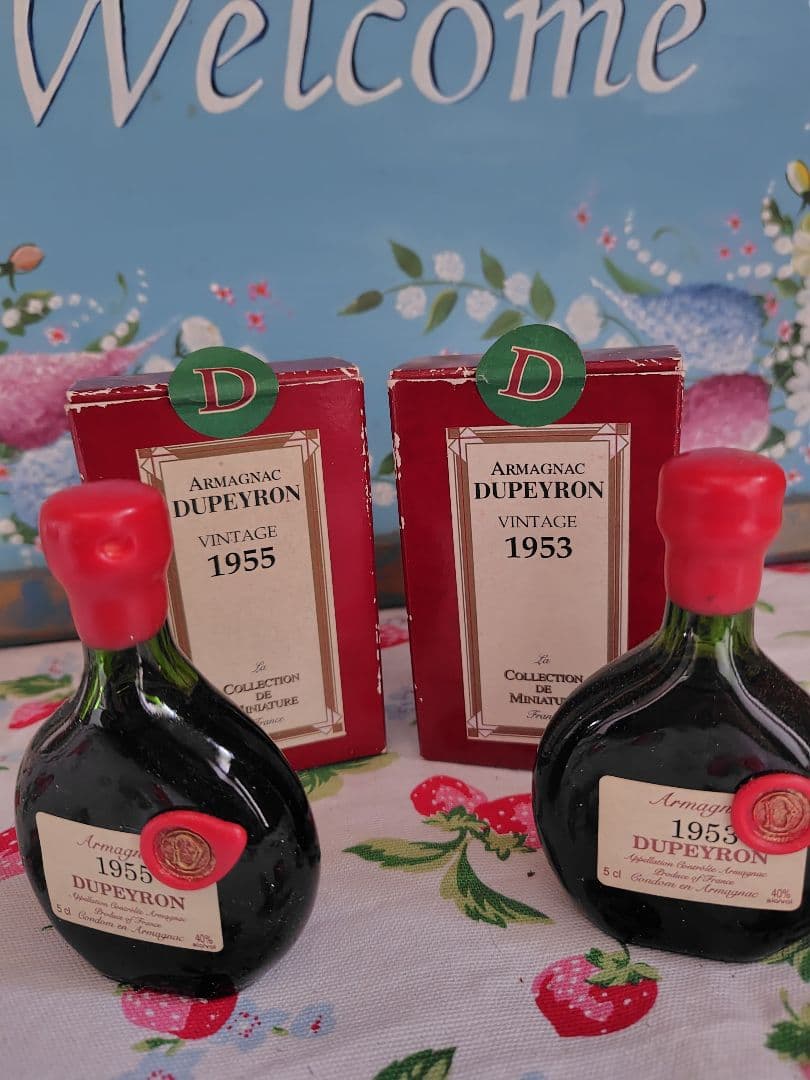 【貴重】デュペイロン　アルマニャック　1953年 1955年 50ml 専用箱付