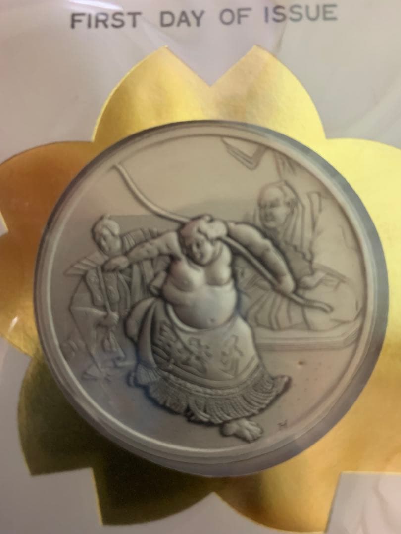 初日カバーメダルコレクション　相撲絵シリーズ全5点　純銀(999.9) 認定証付