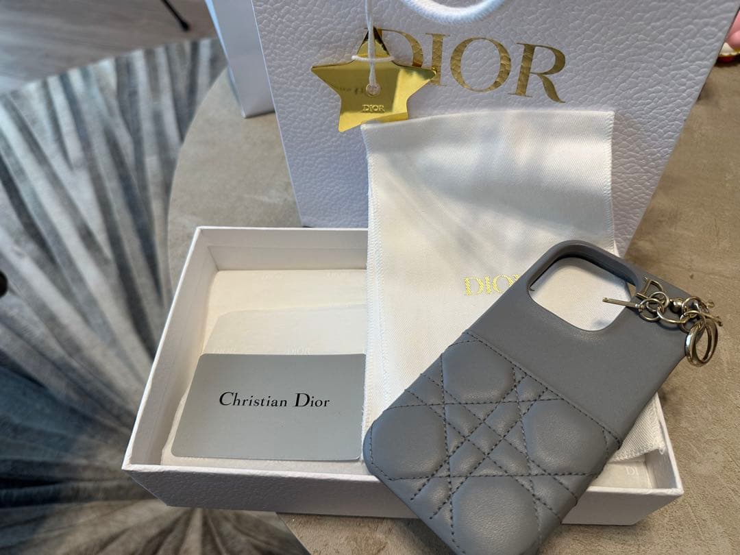 Christian Dior グレー iPhoneケース