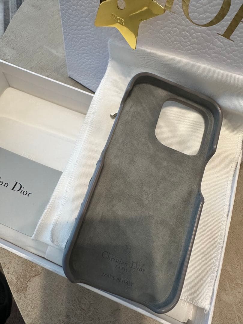 Christian Dior グレー iPhoneケース