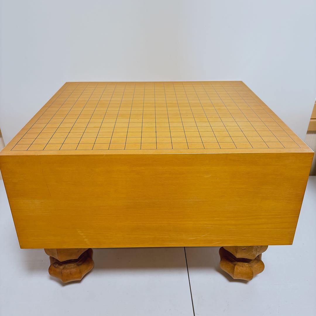 碁盤 脚付き ヘソあり 天然木