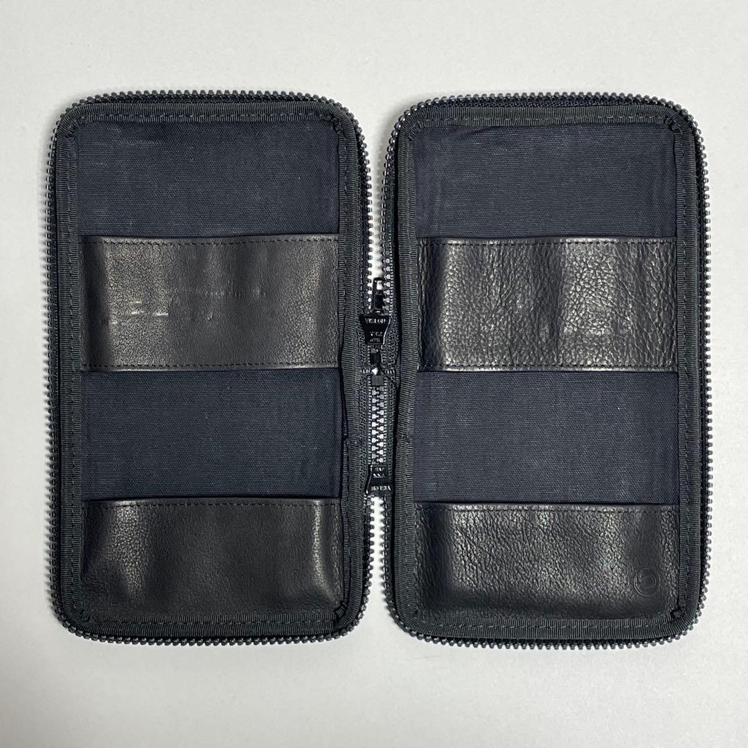 つくしペンケース　レザー　ブラック