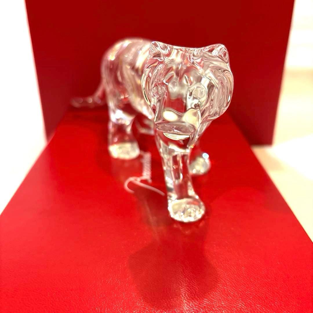 美品　バカラ クリスタル 干支 寅 トラ タイガー とら 寅 クリア