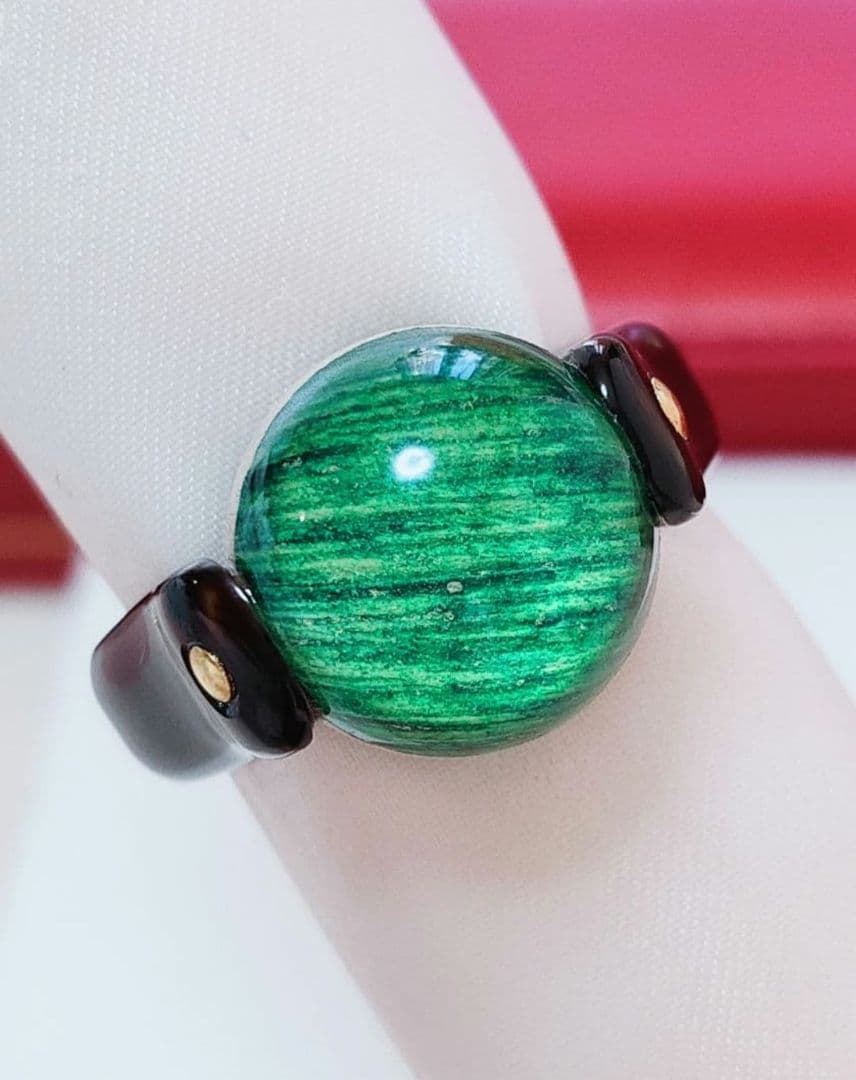 新入荷 天然アンバー 本鼈甲 リング