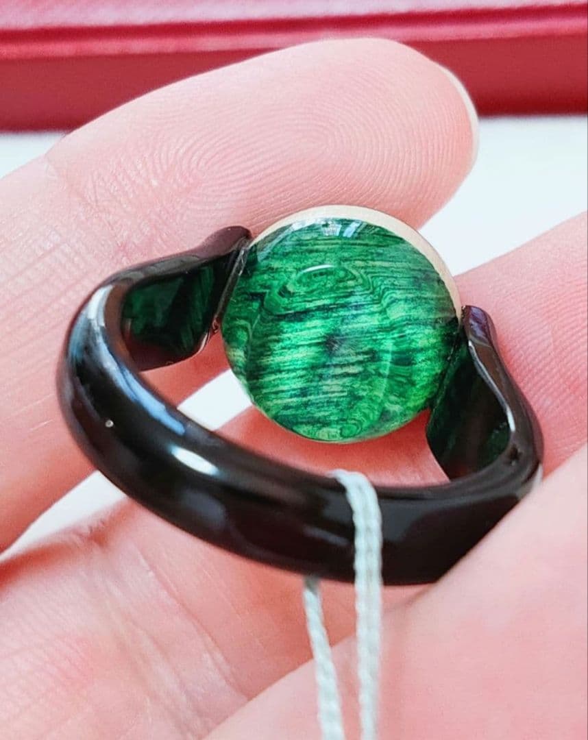 新入荷 天然アンバー 本鼈甲 リング