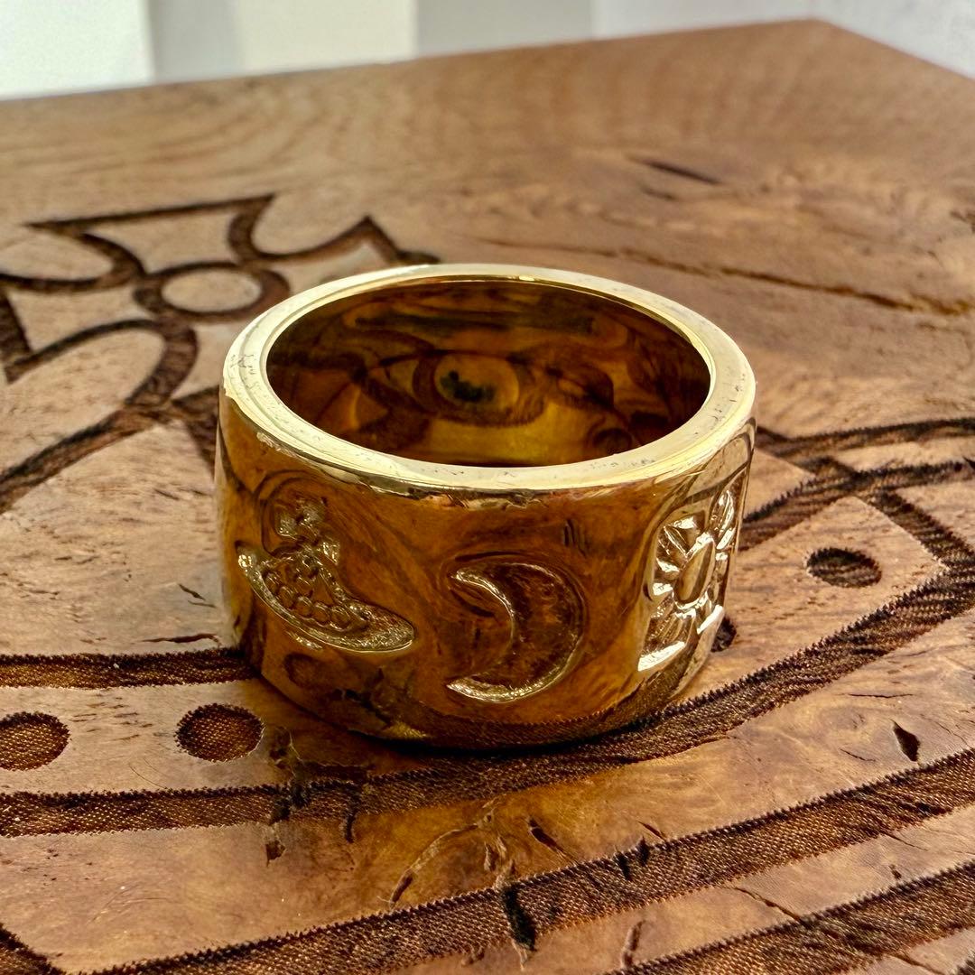 英国製初期版レアVivienneWestwoodオーブ/ウェディングリング L