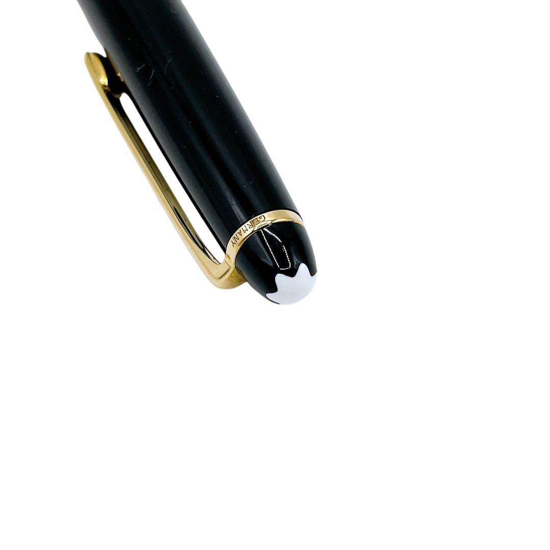 良品 モンブラン マイスターシュテュック 万年筆 黒 ブラック 金 ユニセックス