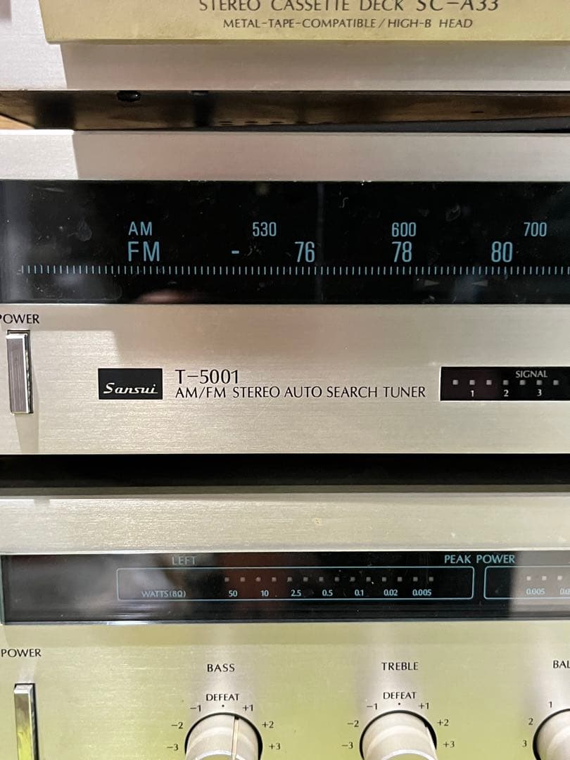 Sansui 山水電気 オーディオ機器　まとめ売り　通電確認済み　ジャンクとして