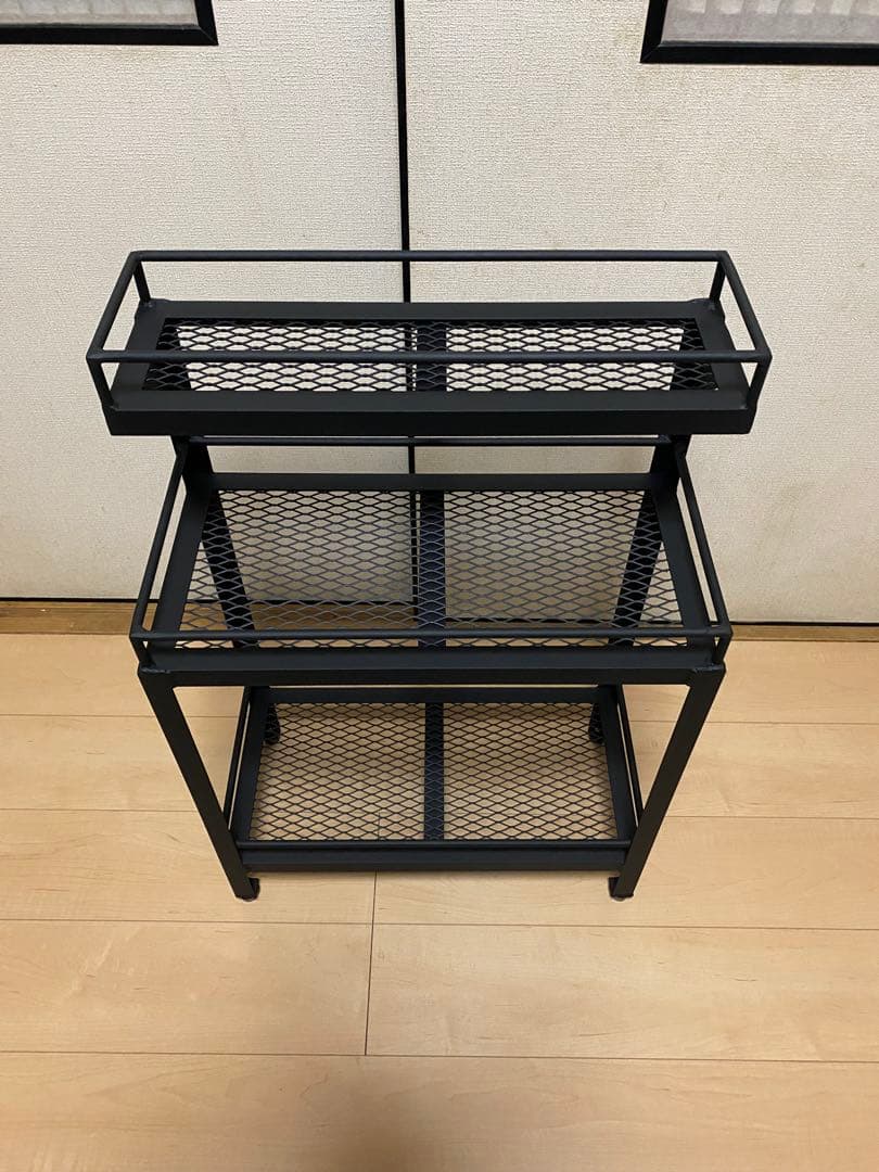 アイアンシェルフ　アイアンラック　インダストリアル 植物棚　アガベ　多肉植物