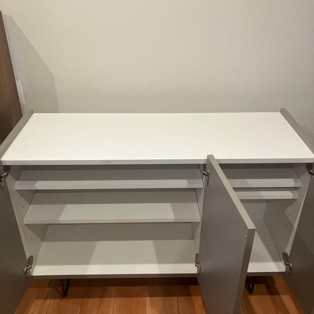 LOWYA [幅120] サイドボード 収納 棚 リビングボード