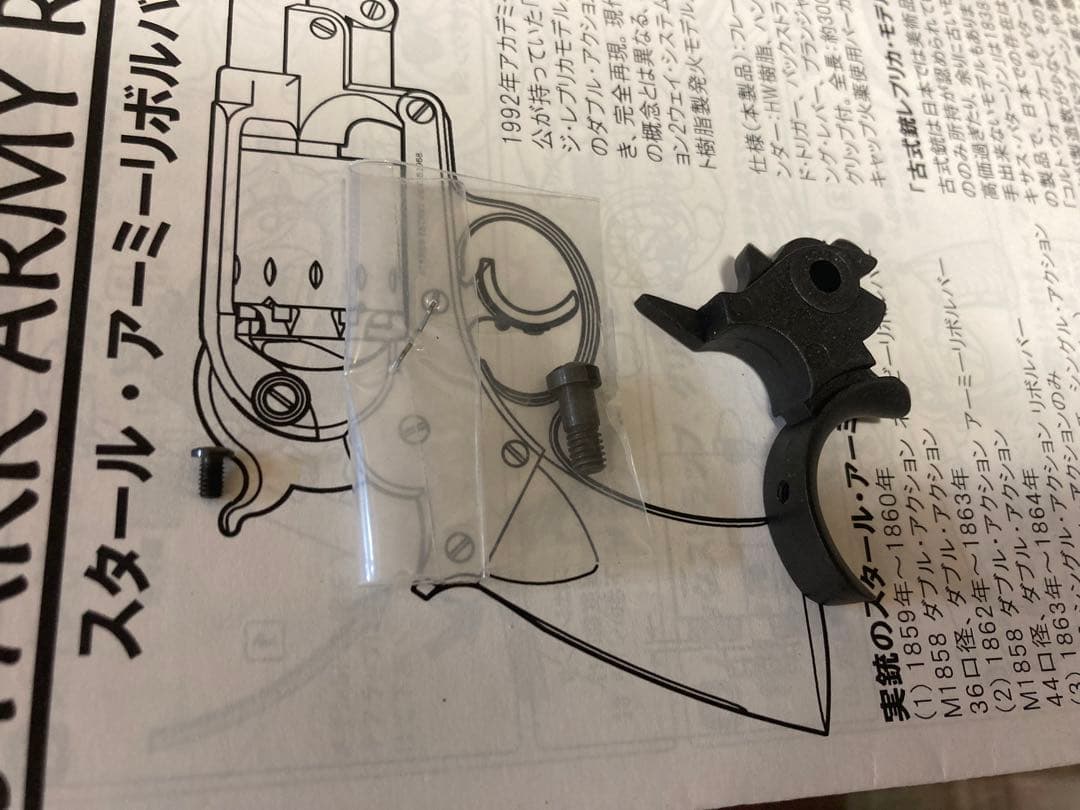 スタールアーミーリボルバー　予備パーツ付き　未発火　モデルガン　ハートフォード