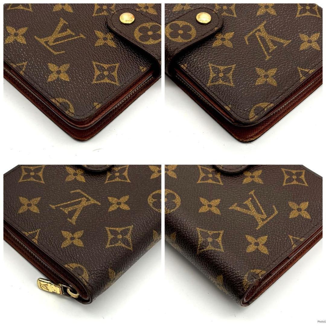 ルイヴィトン モノグラム ポルトパピエジップ ラウンドファスナー 二つ折り財布
