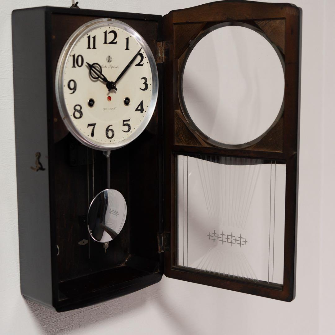 愛知時計　振り子時計　昭和レトロ　オーバーホール済　動作品