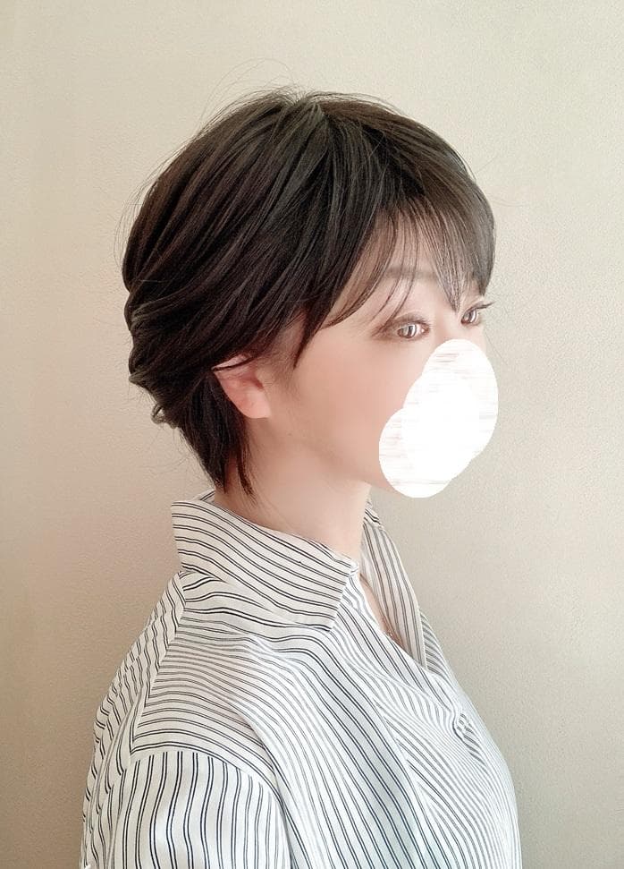 ちゃっぴー　 私元気ウィッグ「大人レイヤーショート」ナチュラルブラック　M