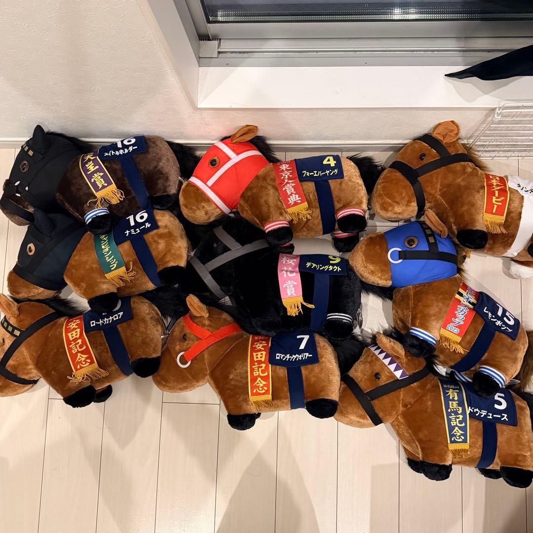 ち*ん様 サラブレッドコレクション ぬいぐるみ マスコット 競馬 まとめ 計61