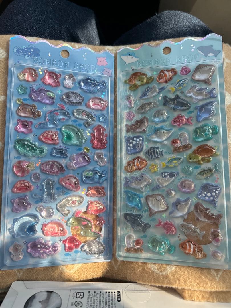 ボンボンドロップシール 水族館限定 4枚セット