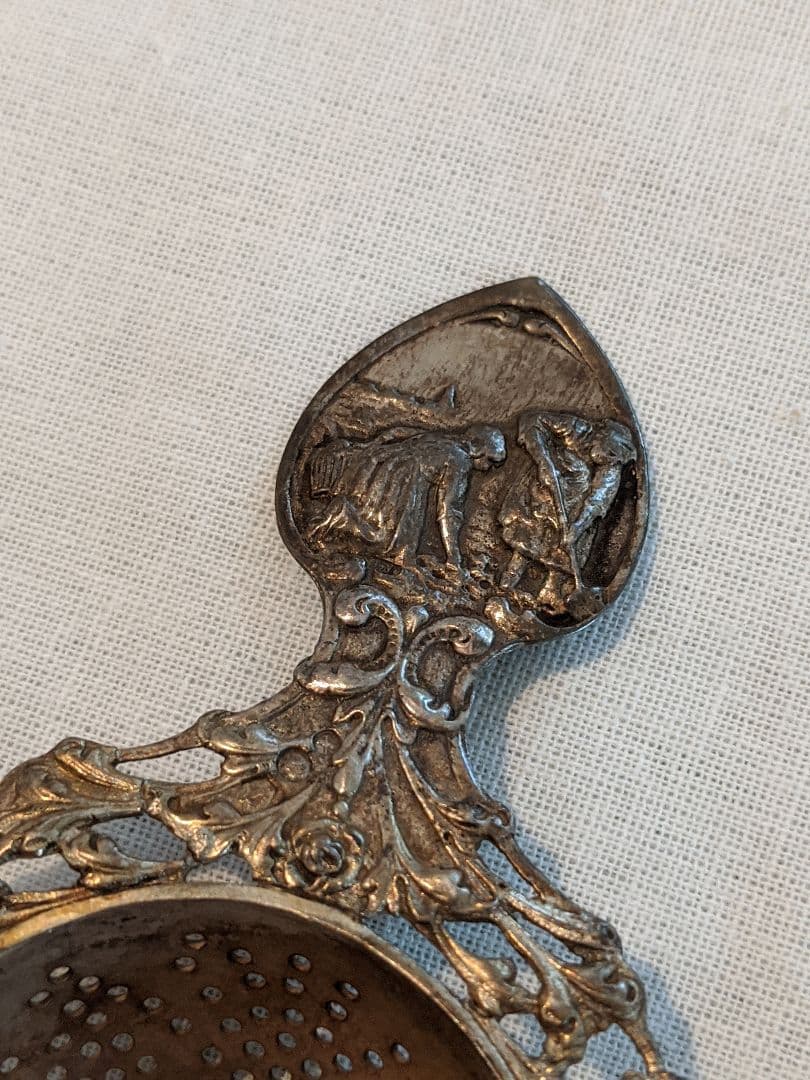 ティー ストレーナー シルバー アンティーク 銀製 茶こし