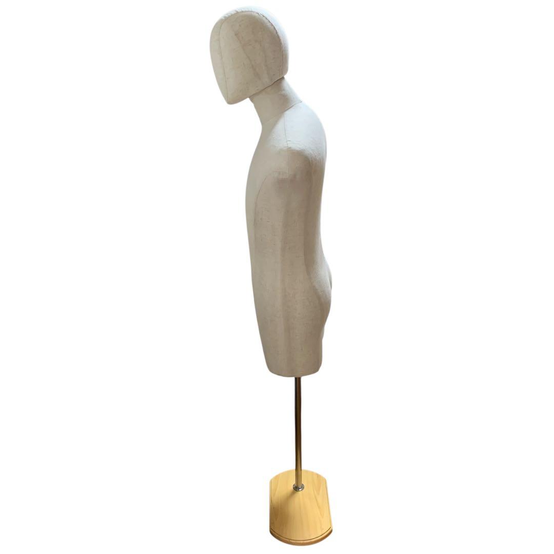 トルソー　メンズ　高さ調節可能　顔付き　ズボン履ける　マネキン