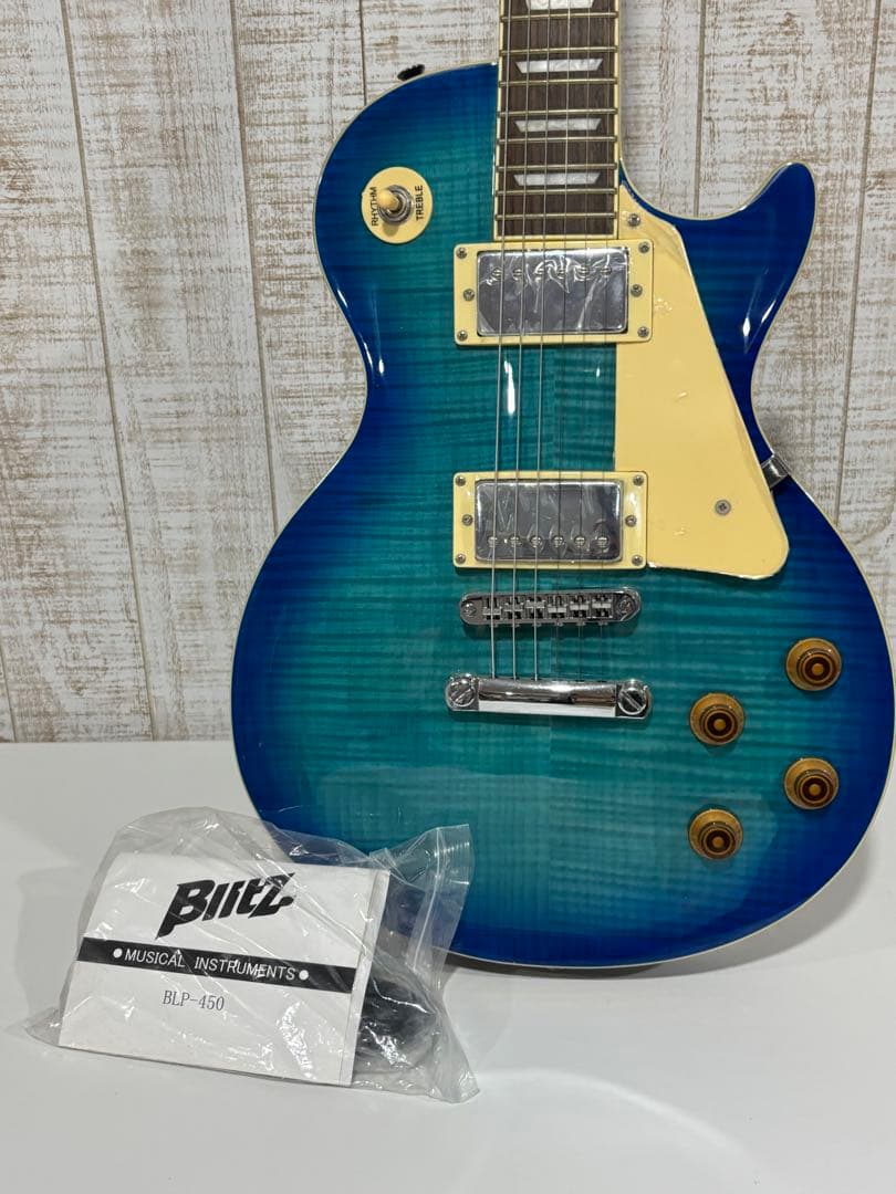 BLITZ BLP-450 レスポールタイプ ブルー色