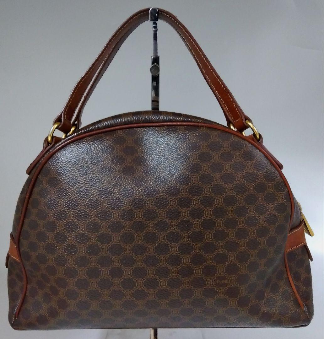 APD03 セリーヌ マカダム ハンドバッグ トリオンフ ゴールド金具