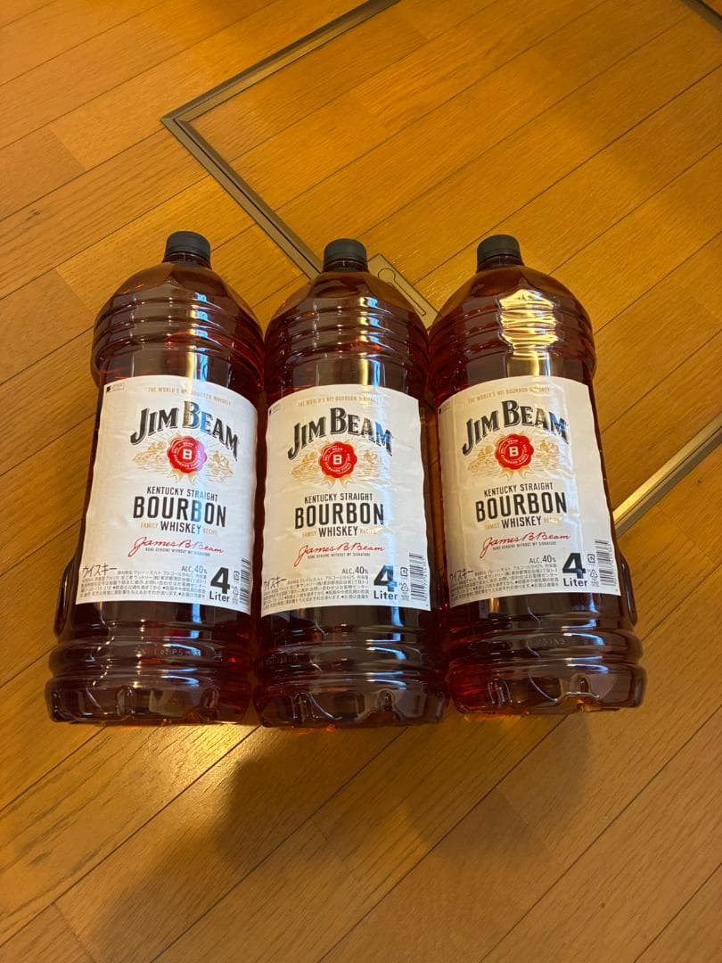 ジムビーム バーボン ウイスキー 大容量 4000ml　3本